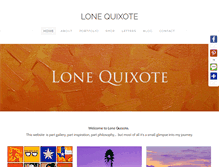 Tablet Screenshot of lonequixote.com